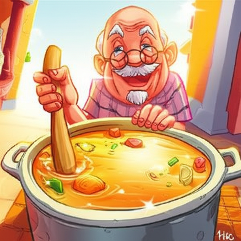 ¡El Misterio del Caldo Mágico (o la Gran Confusión de Don Fermín)!