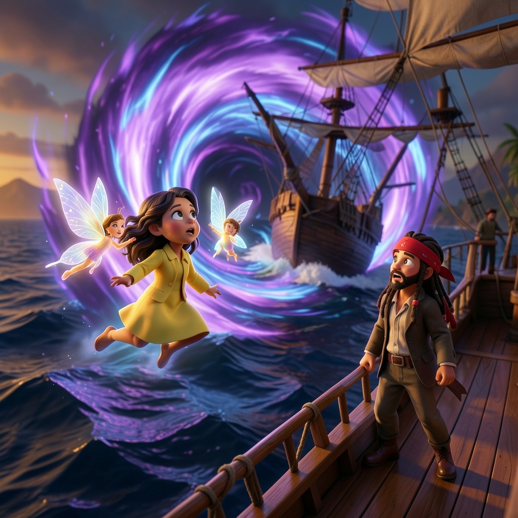 Lucía y el Vórtice de las Estrellas: El Escape de Nunca Jamás - ilustración 2