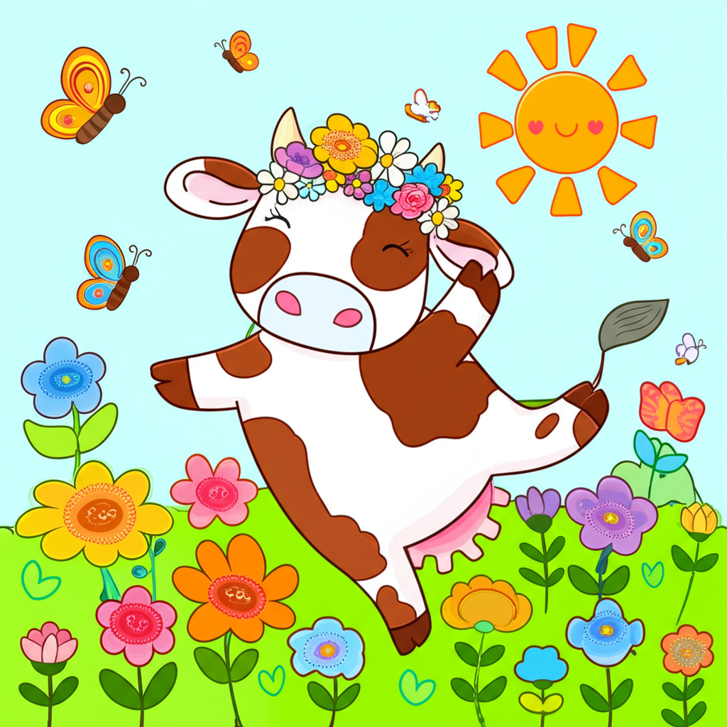 ¡Lola la Vaca Bailarina y el Concurso de Flores!