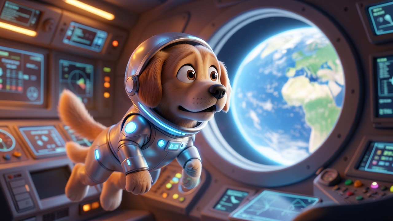 El Gran Salto de Astro: El Primer Perro en el Mar de la Tranquilidad