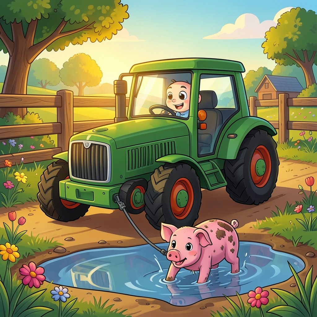 Terry, the Hardworking Little Tractor - illustration 1