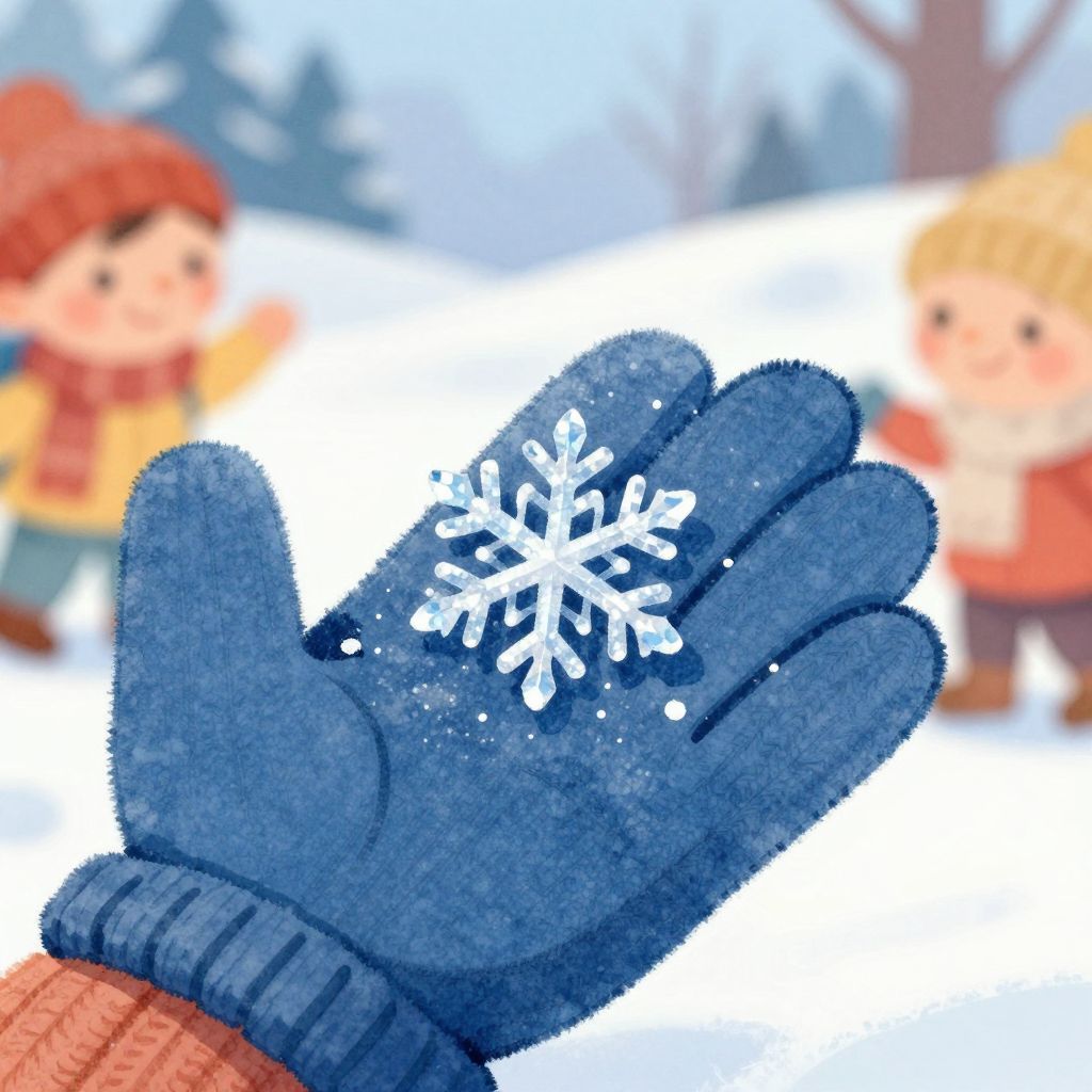 Der Schneeflockentanz im Winter - Illustration 1