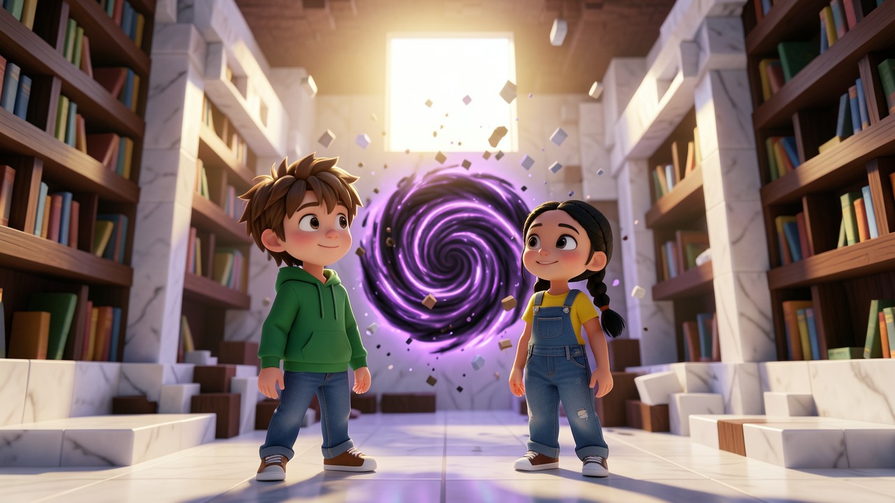 Mateo y el Misterio del Vórtice de Píxeles