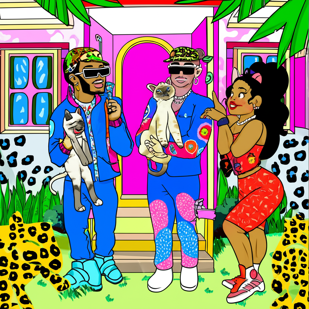 ¡La Aventura Felina con Bad Bunny y el Intruso Patoso!
