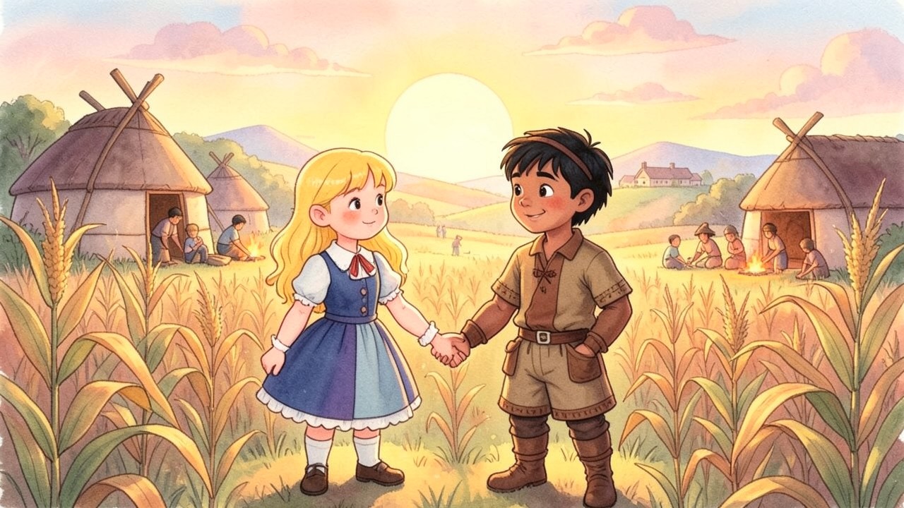 El Secreto del Maíz Dorado: Un Cuento de Amistad