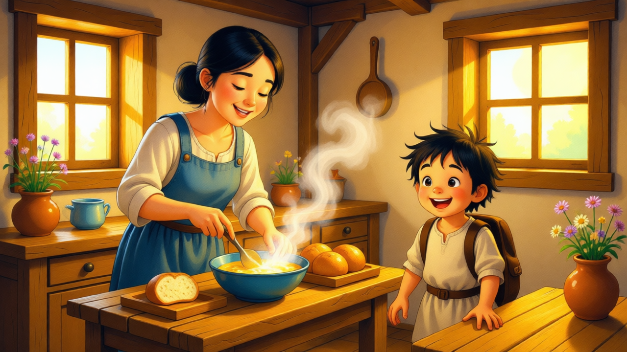 The Golden Heart of the Little Blue House