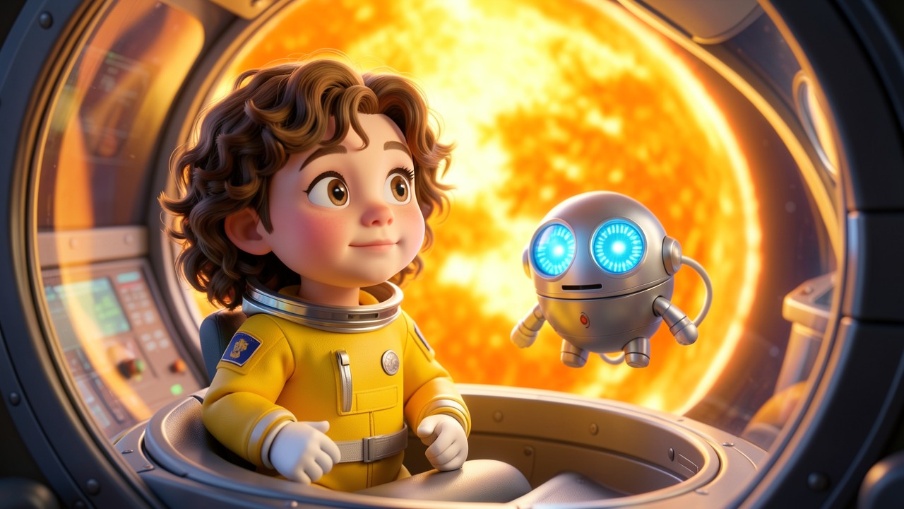 El Viaje Estelar de Leo y el Robot Astro: Una Aventura por el Sistema Solar