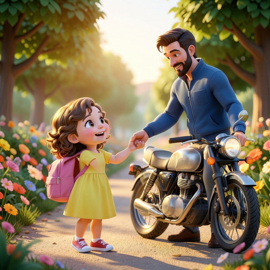 Lucía y el Héroe de la Moto Plateada - ilustración 2