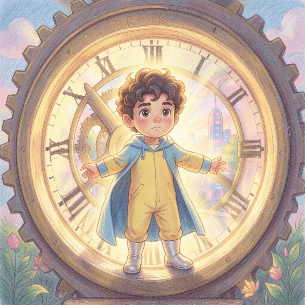 Mateo y el Corazón de Engranajes de Metrópolis Neón - ilustración 2