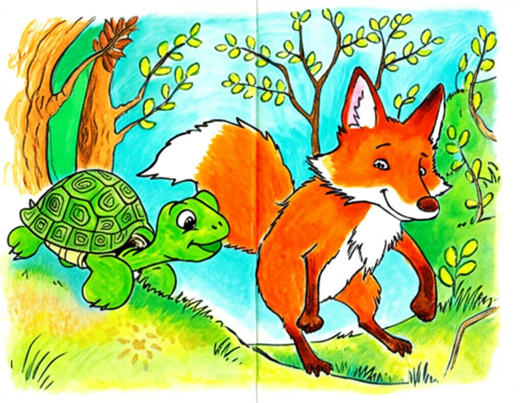El Zorro Zacarías y la Tortuga Tita: Una Amistad Inesperada
