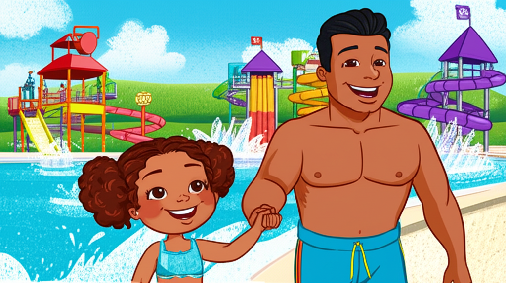 ¡Mati y Papá en el Parque Acuático: Un Día de Valientes!