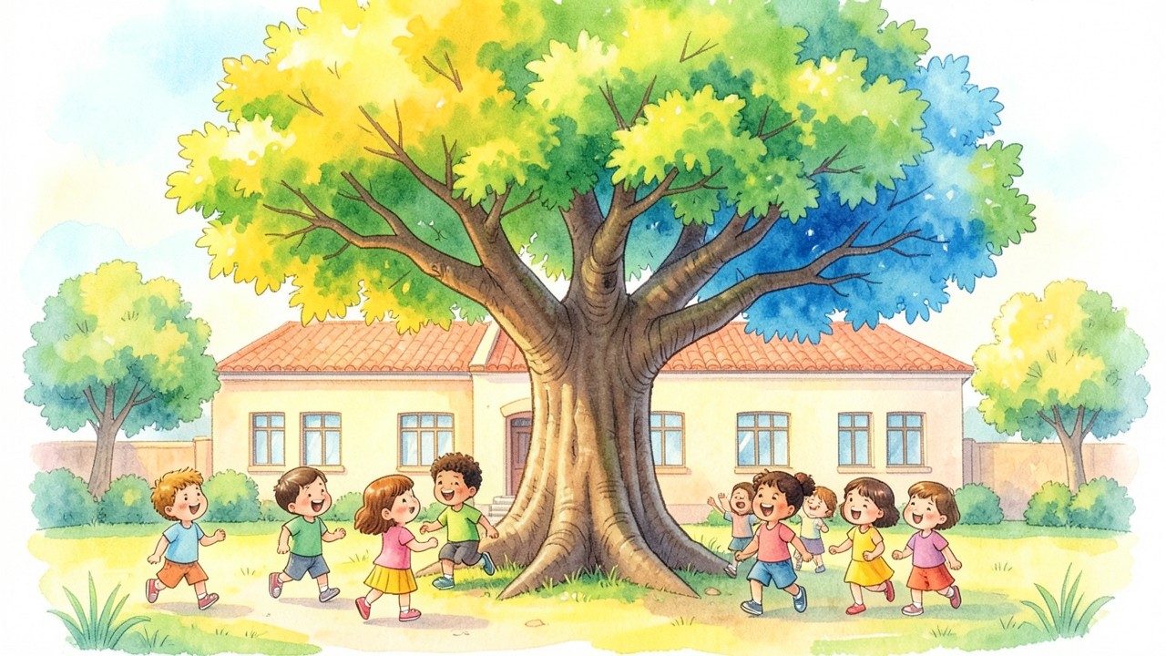 El Algarrobo Mágico de la Escuela Arcoíris
