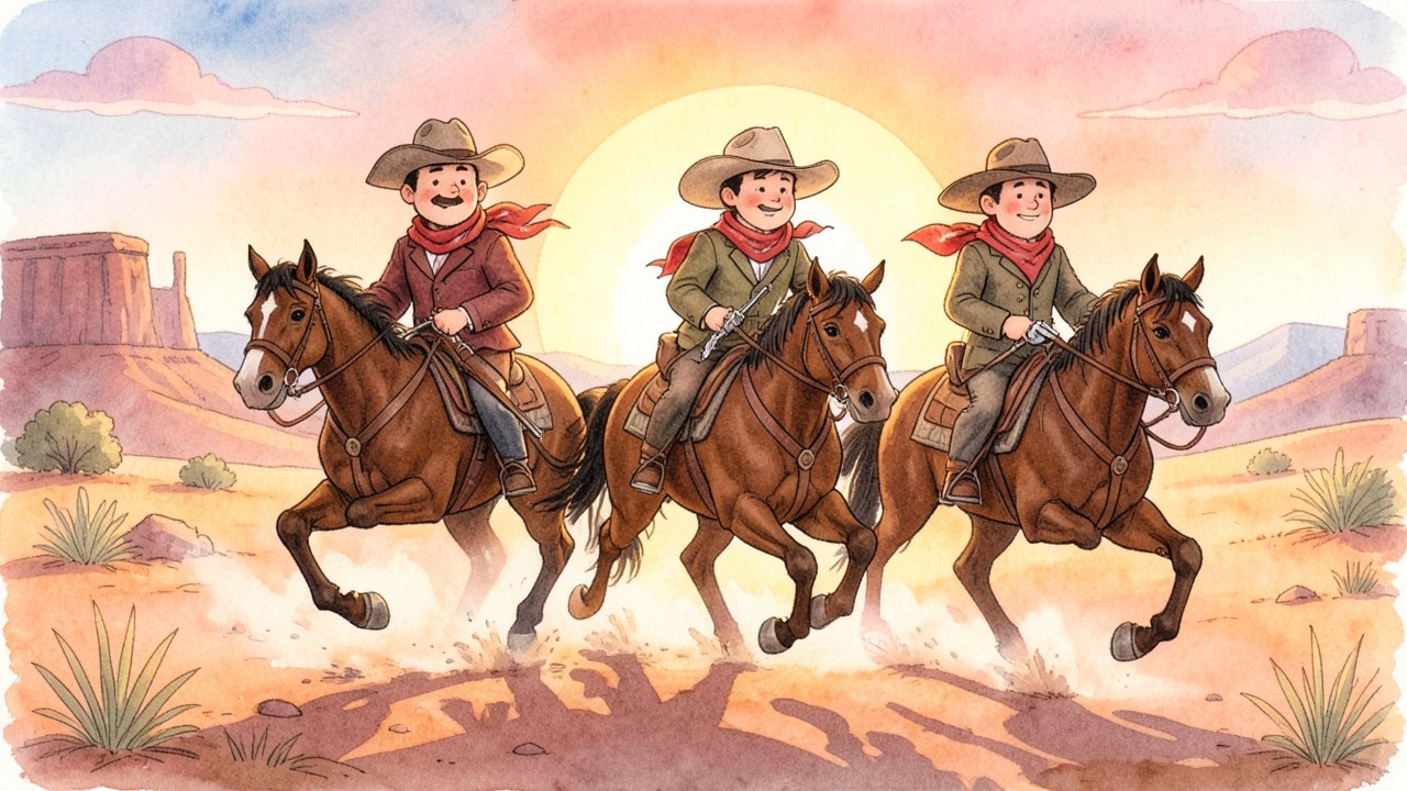 Los Tres Vaqueros Valientes