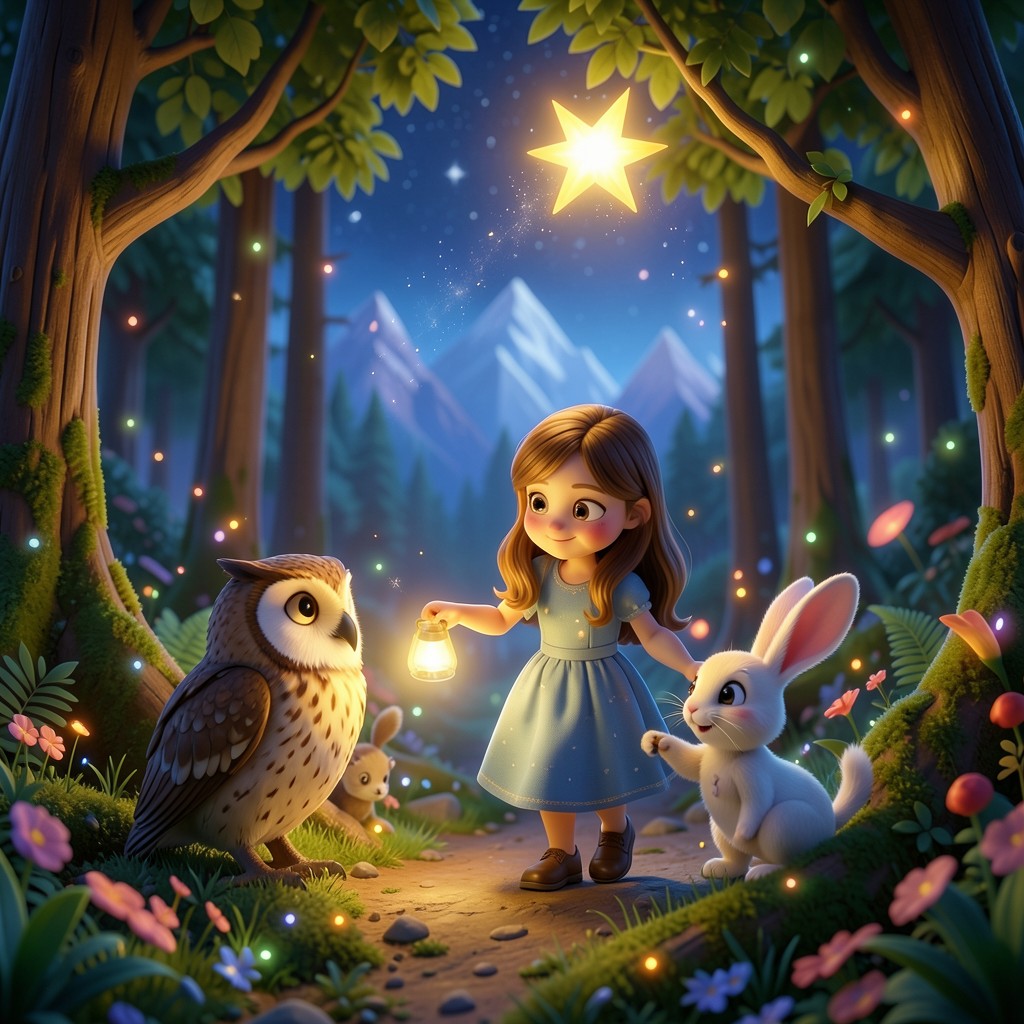 Luna y la estrella perdida - ilustración 2