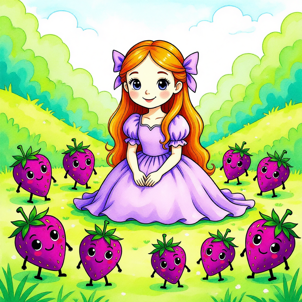 La Princesa Violeta y el Secreto del Valle de las Fresas - ilustración 1