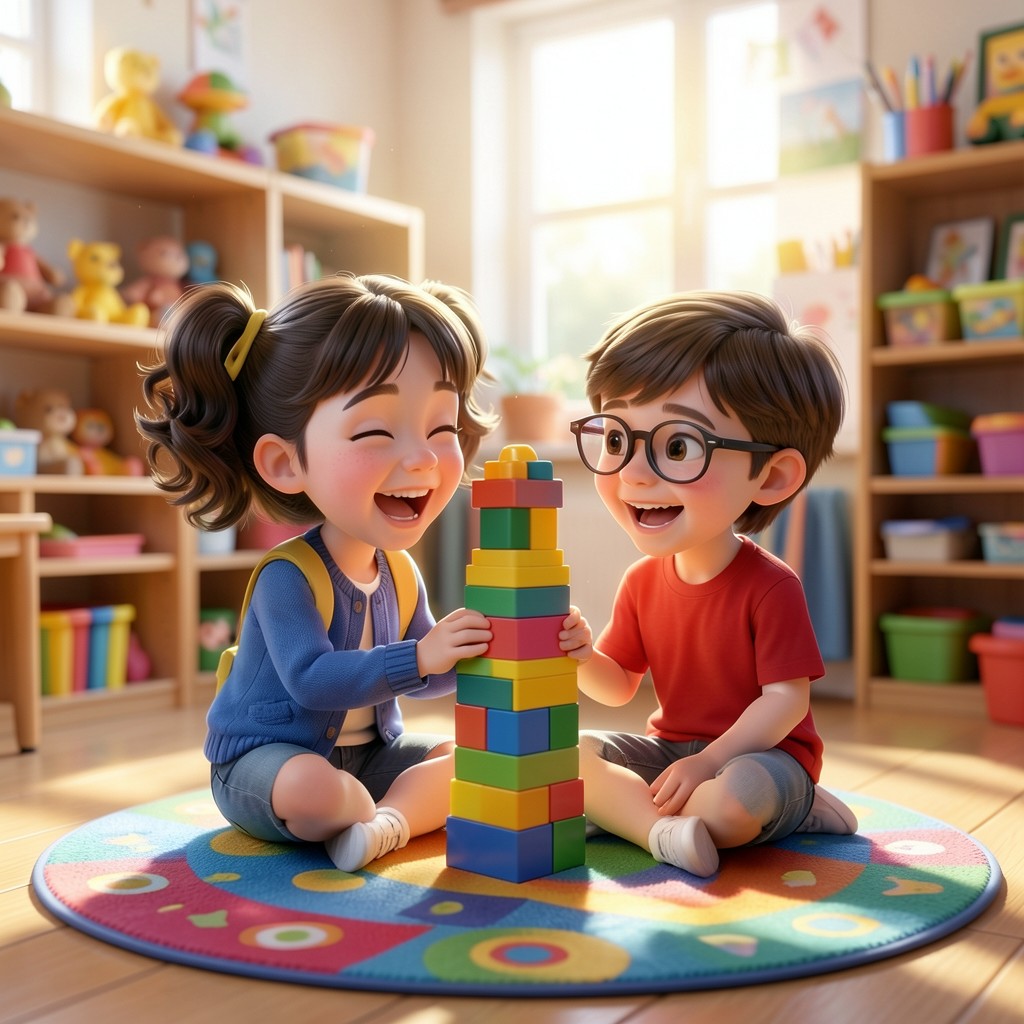 El Gran Salto de Lucía: Una Aventura en el Jardín de Niños - ilustración 1