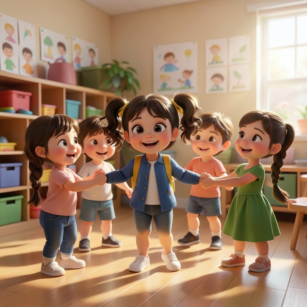El Gran Salto de Lucía: Una Aventura en el Jardín de Niños - ilustración 2