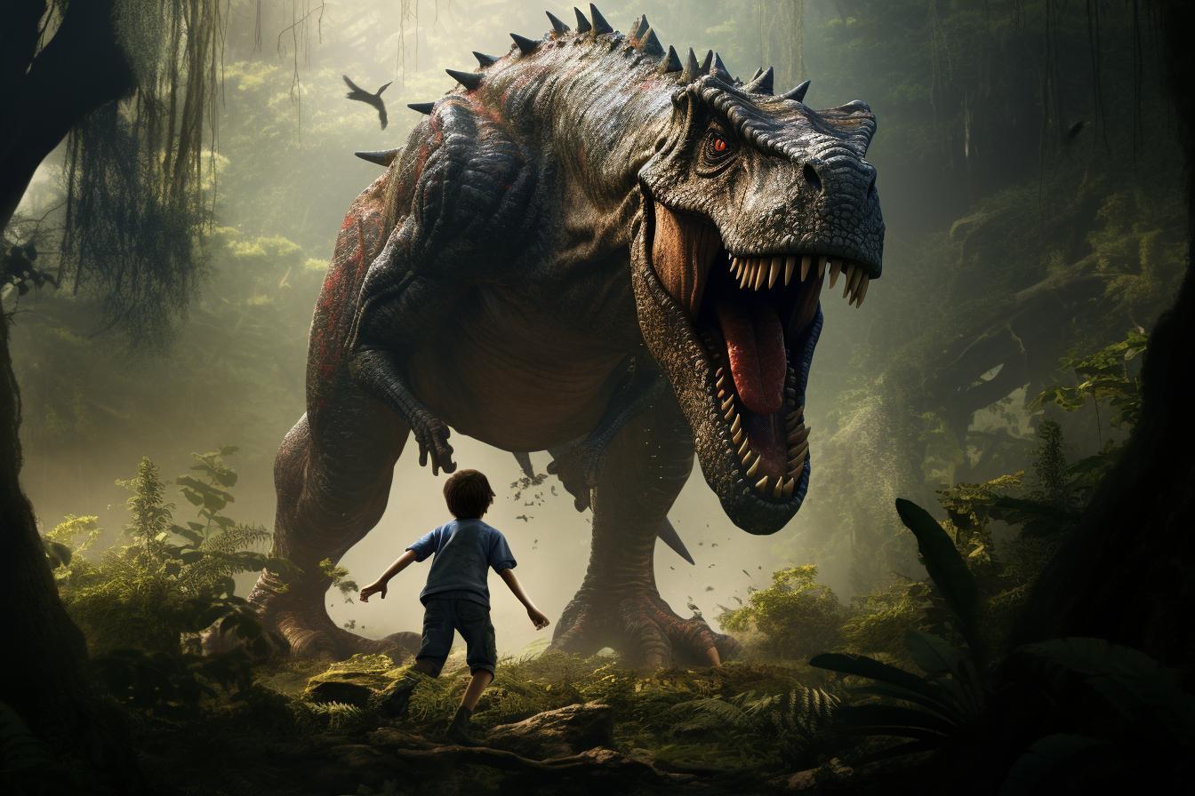El valiente caballero Mike y el temible T-rex