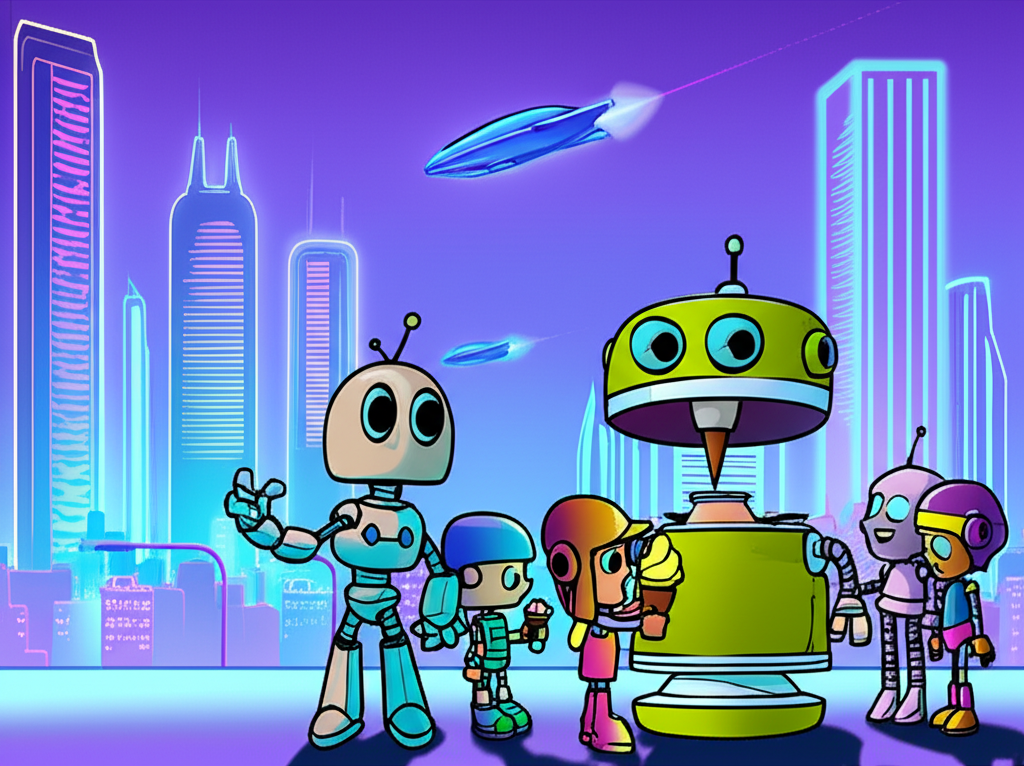 El Robotito Emprendedor y la Ciudad del Mañana