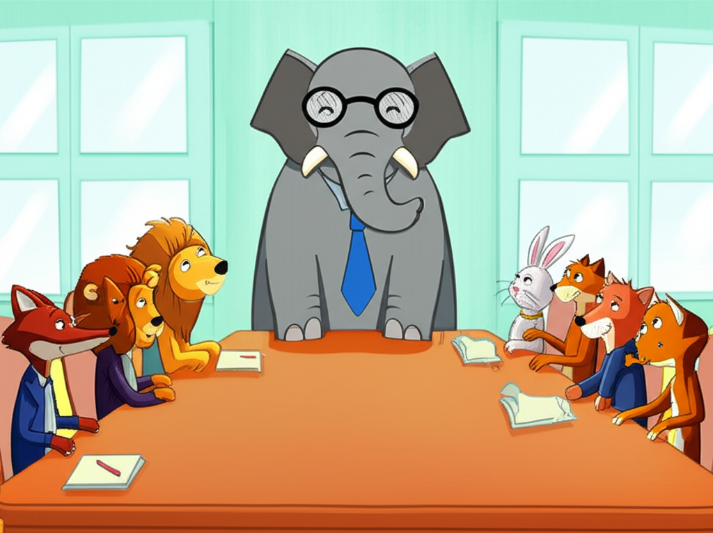 El Aleteo de las Alas en la Oficina de Don Elefante