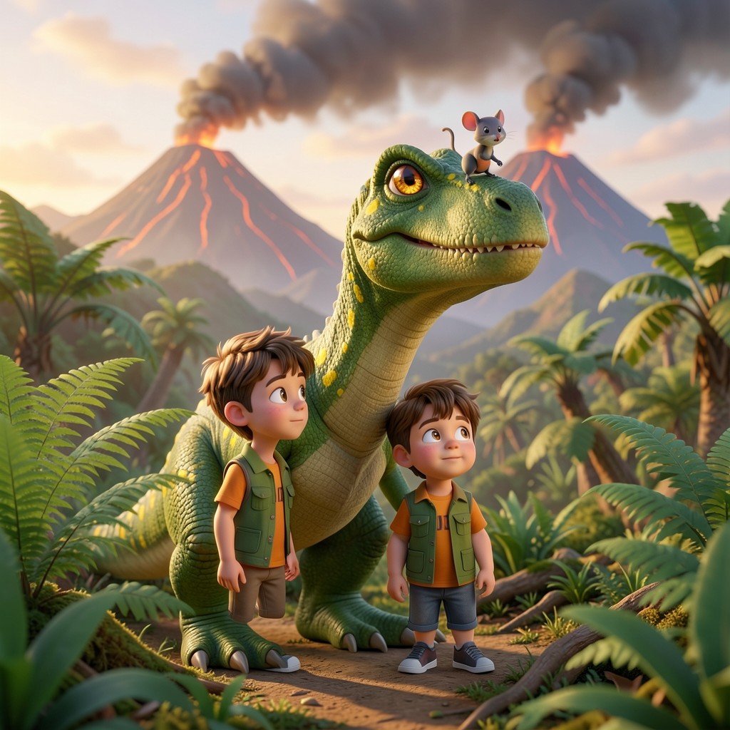 Coco, Toni y el Corazón del Valle Prehistórico - ilustración 2