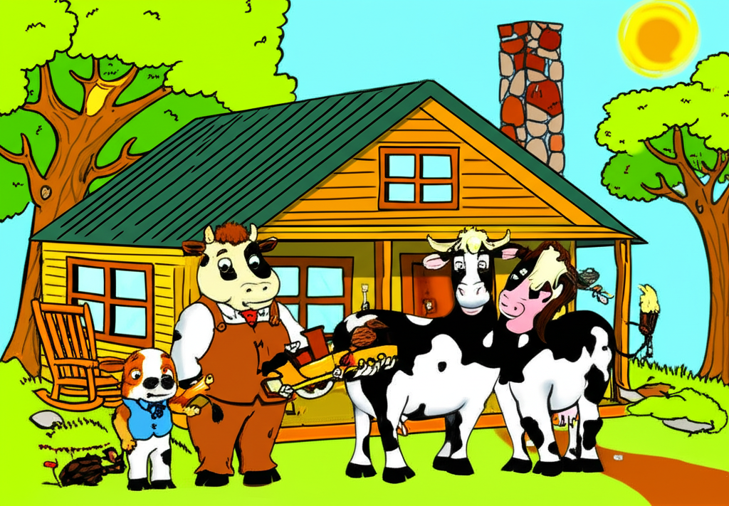 ¡La Aventura Forestal de la Familia Vaca!