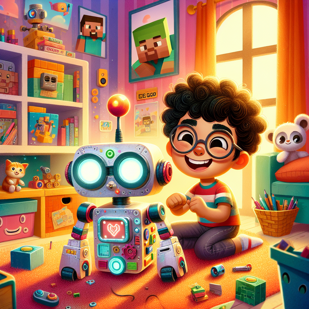 Carlos y el Robot de los Juegos Divertidos