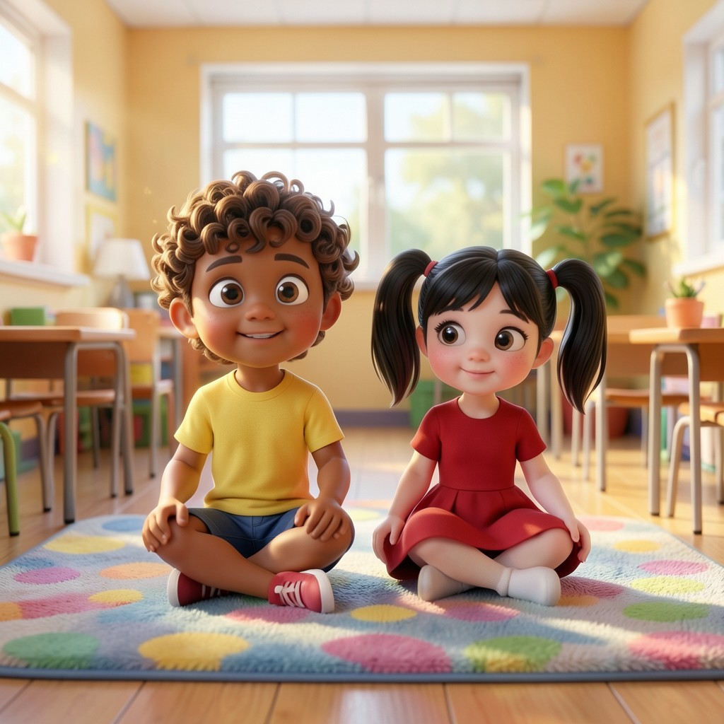 Lolo y Mila en la escuela - ilustración 1