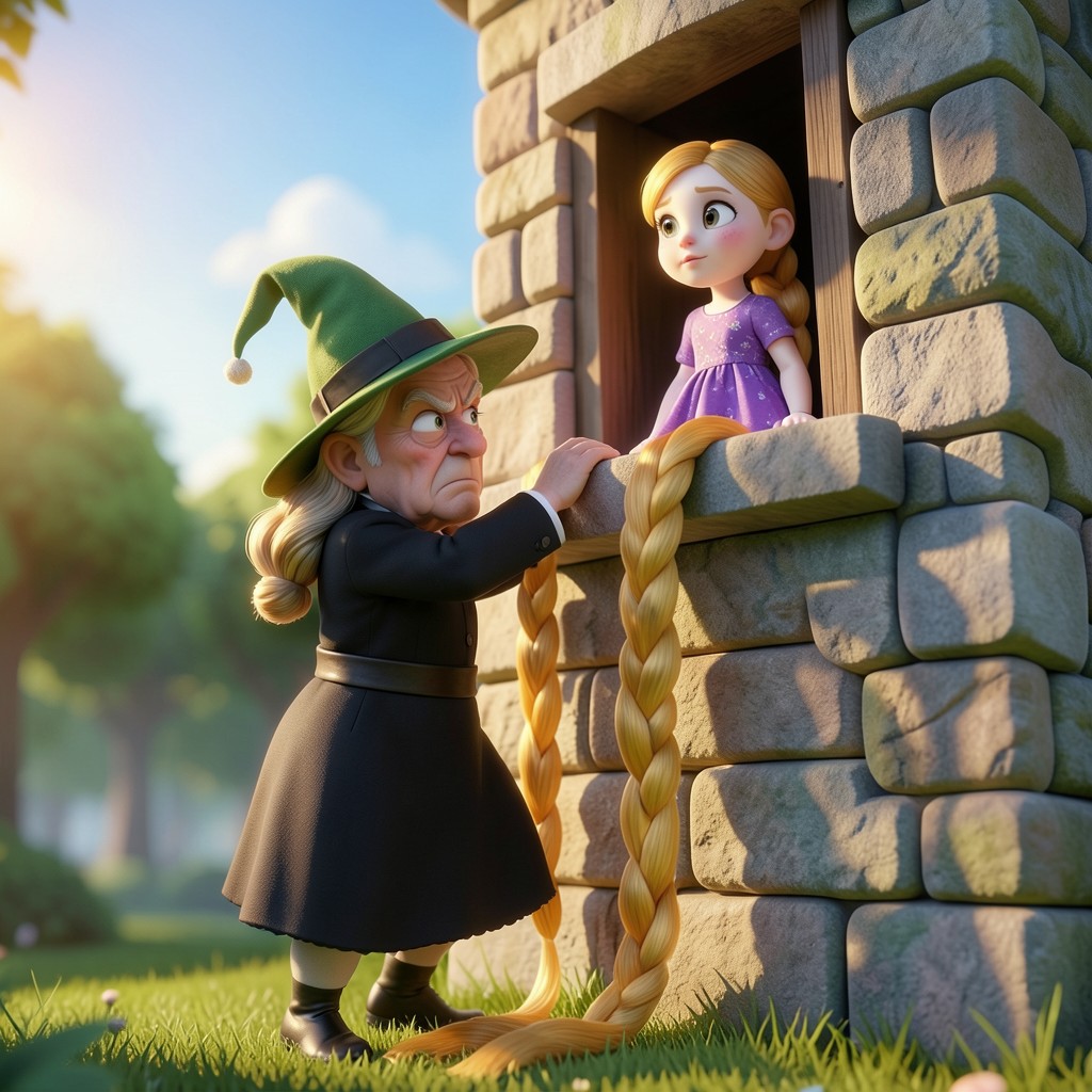 Rapunzel y su Trenza de Oro - ilustración 1