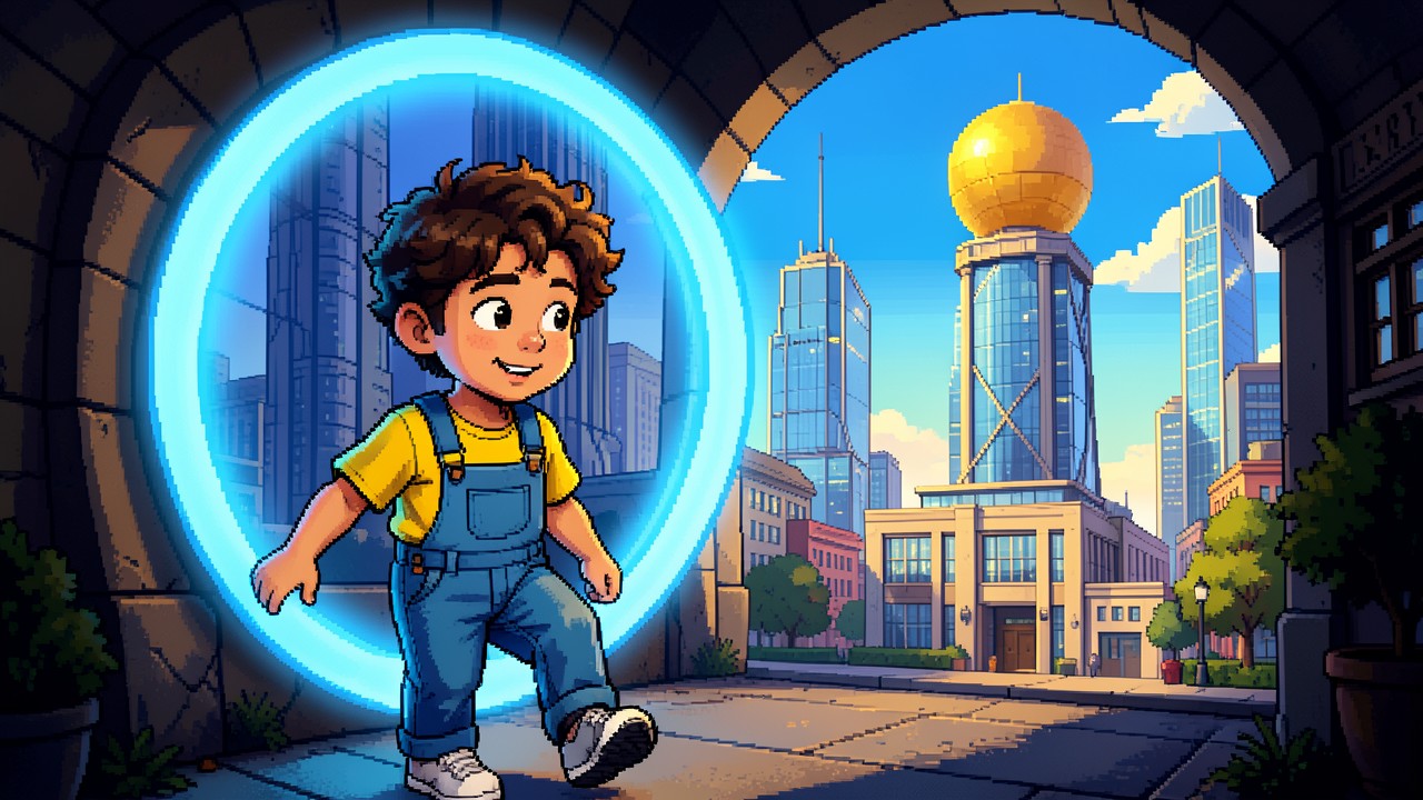 Mateo y la Liga de la Amistad en Metrópolis