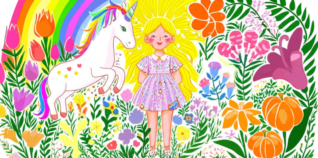 El Jardín Secreto de Alegría y el Unicornio Saltarín