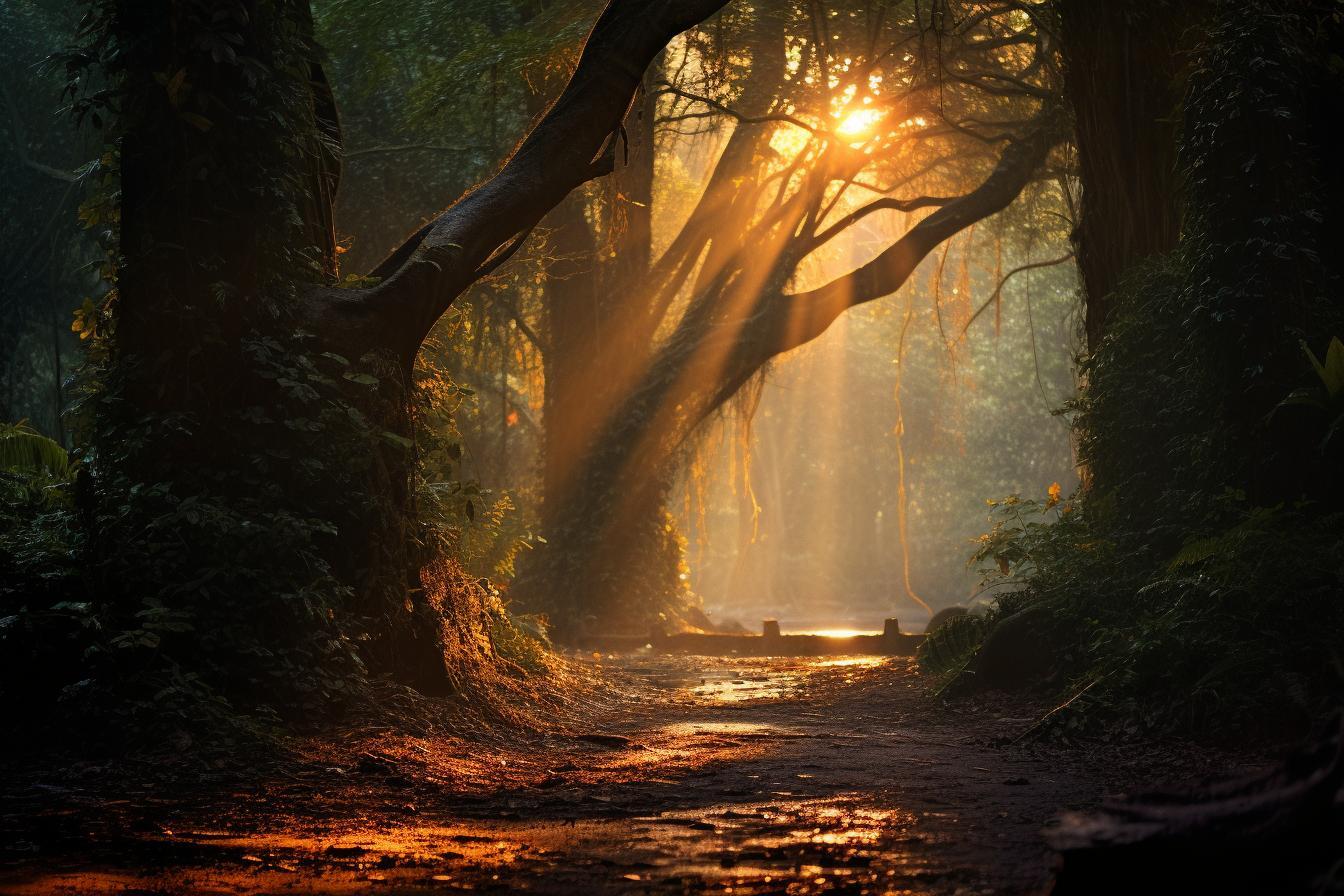 El duende travieso y el bosque en armonía