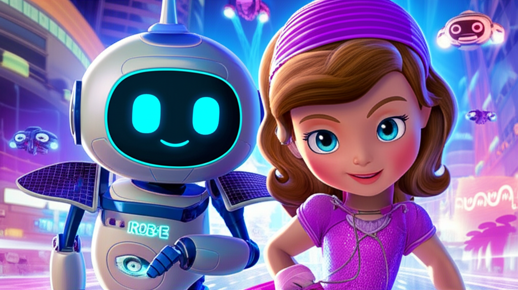 ¡La Aventura Futurista de Sofía y el Robot Emprendedor!
