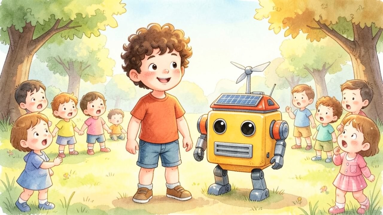 Cole y el Robot Solar: ¡Una Aventura Brillante!