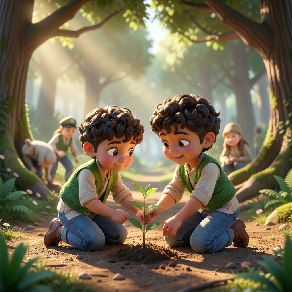 Mateo y el Corazón del Bosque Verde - ilustración 2