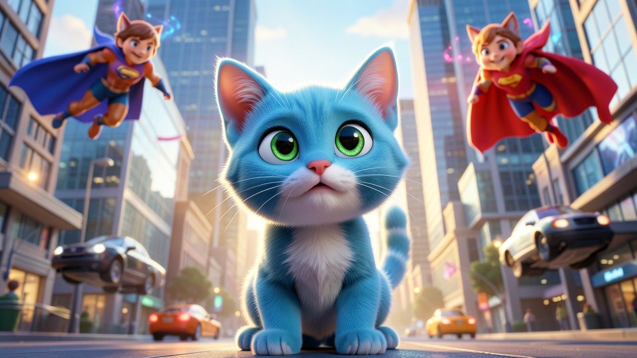 Azul y el Rayo de Ciudad Centella