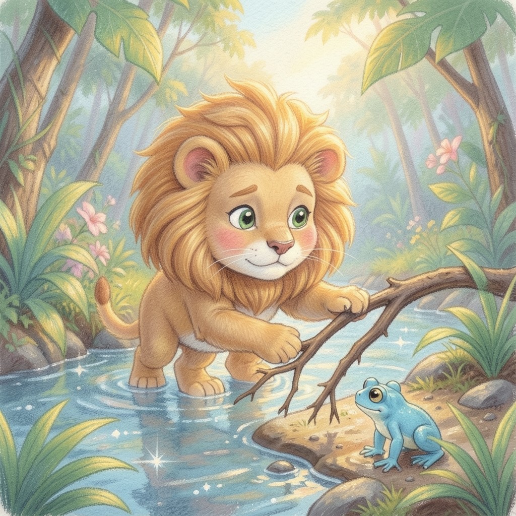 Leo el leoncito y su gran corazón - ilustración 1