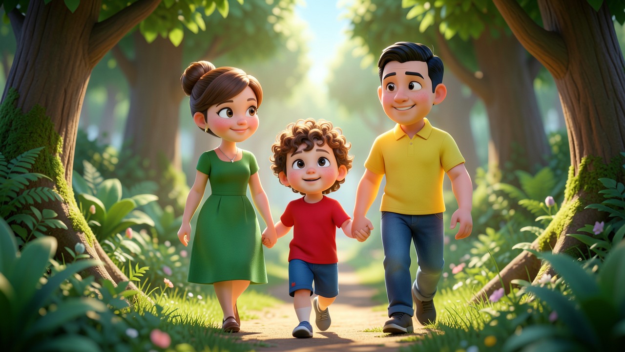La Familia y el Bosque Mágico