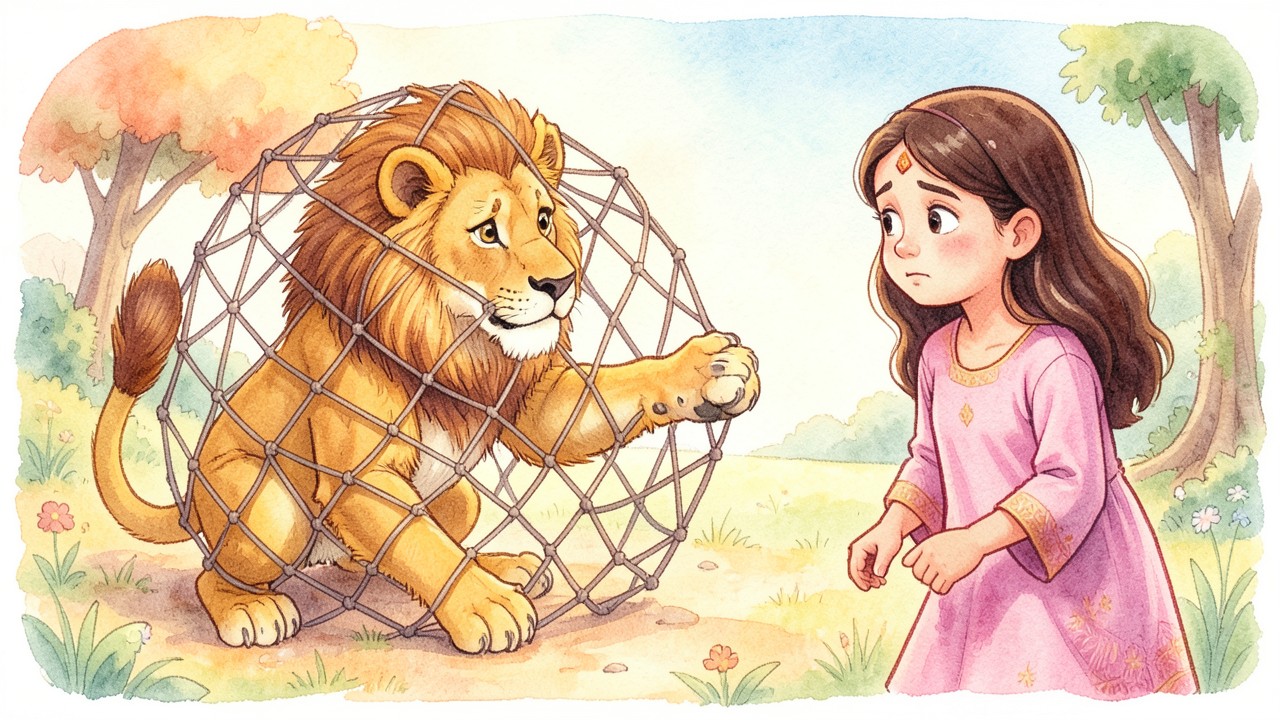 El León Atrapado y la Niña India