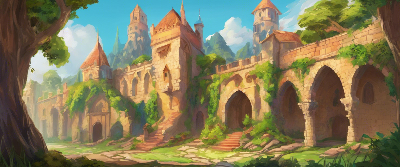 Princesa valiente y amigo dinosaurio en la reconstrucción del reino