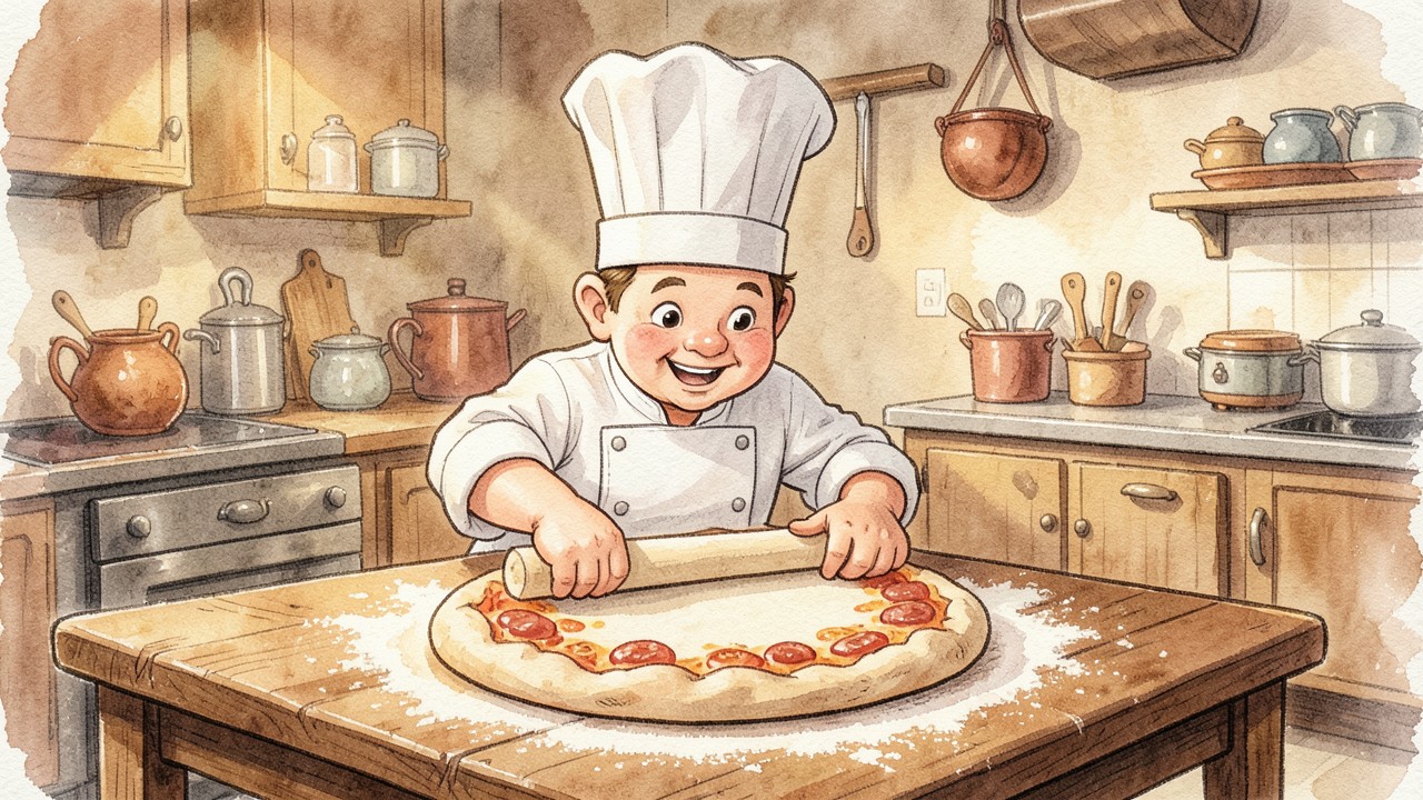 La pizzería de las figuras geométricas
