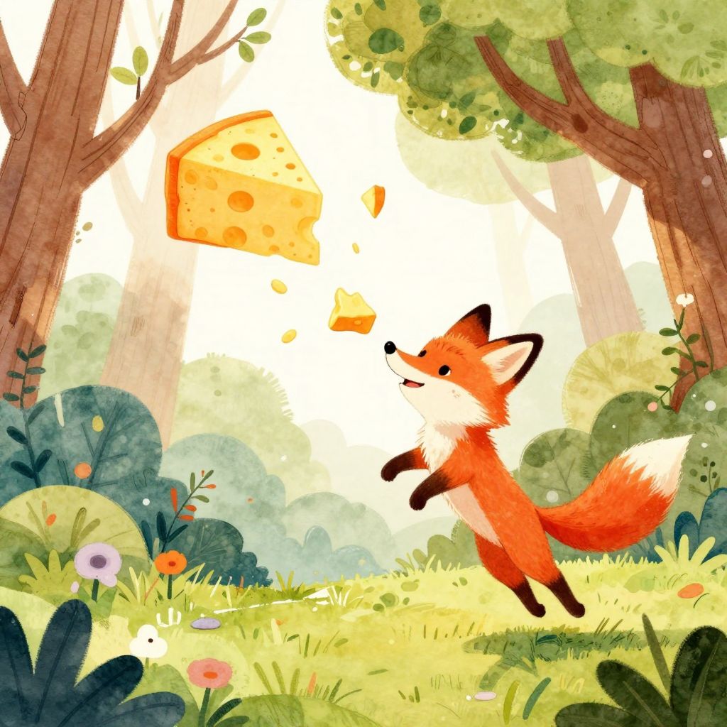 Der Fuchs und der Rabe: Ein köstliches Lehrstück - Illustration 2