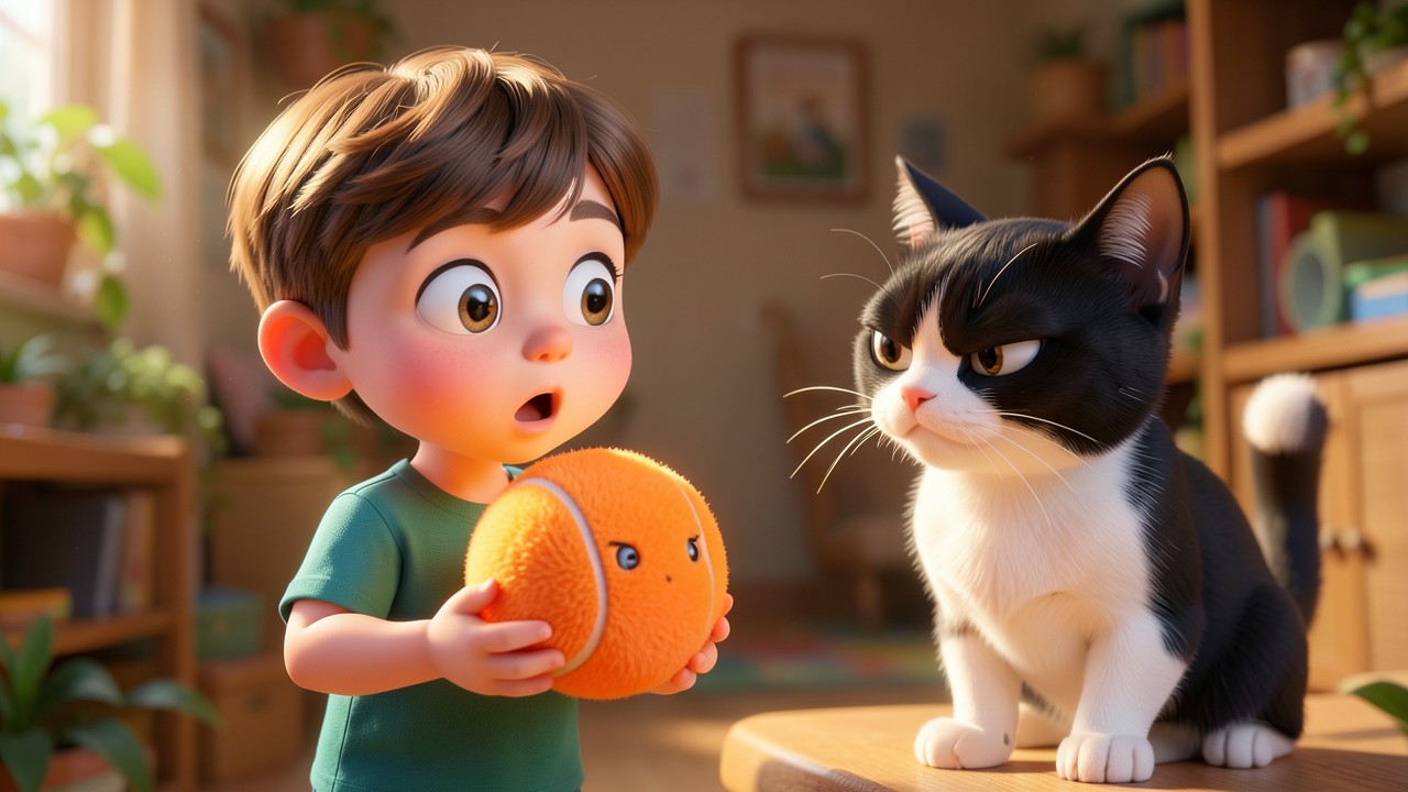 Ruperto y el misterio de la pelota naranja
