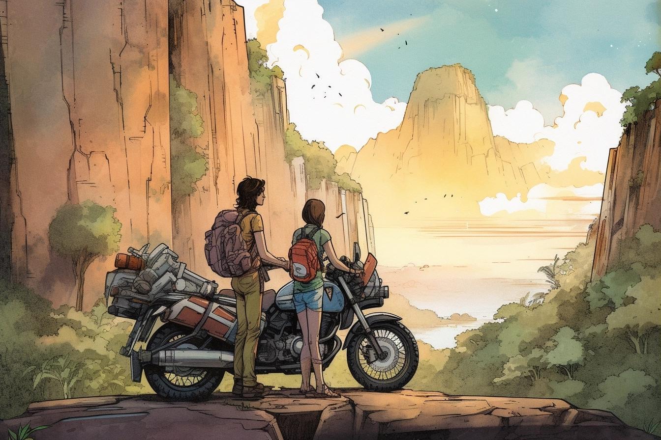 El viaje en moto de Juan y Laura por Brasil