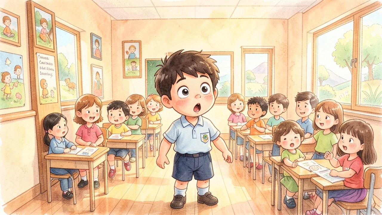 El primer día de clases de Carlitos