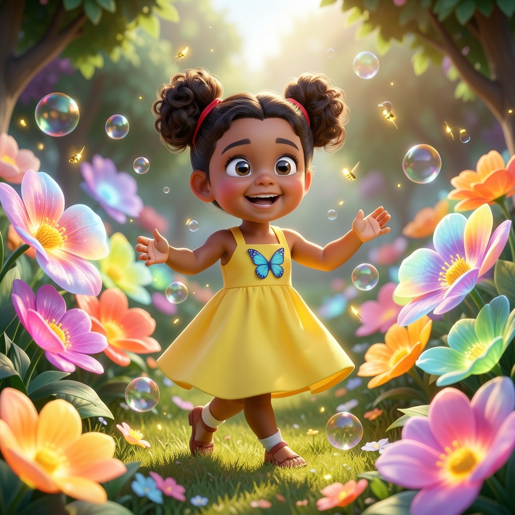 Khatija and the Garden of Giggling Glows - illustration 1