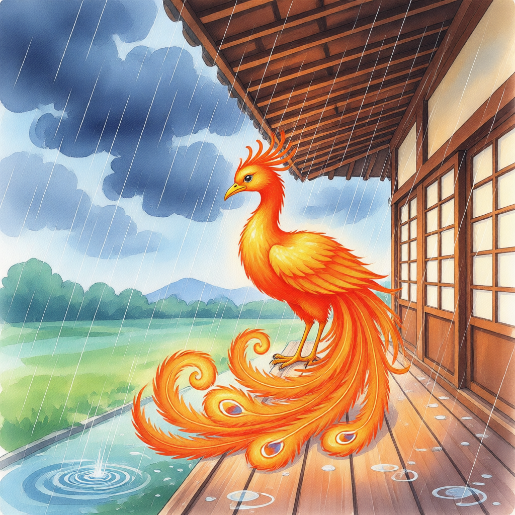 El Fénix de Oro y el Secreto de la Lluvia - ilustração 1