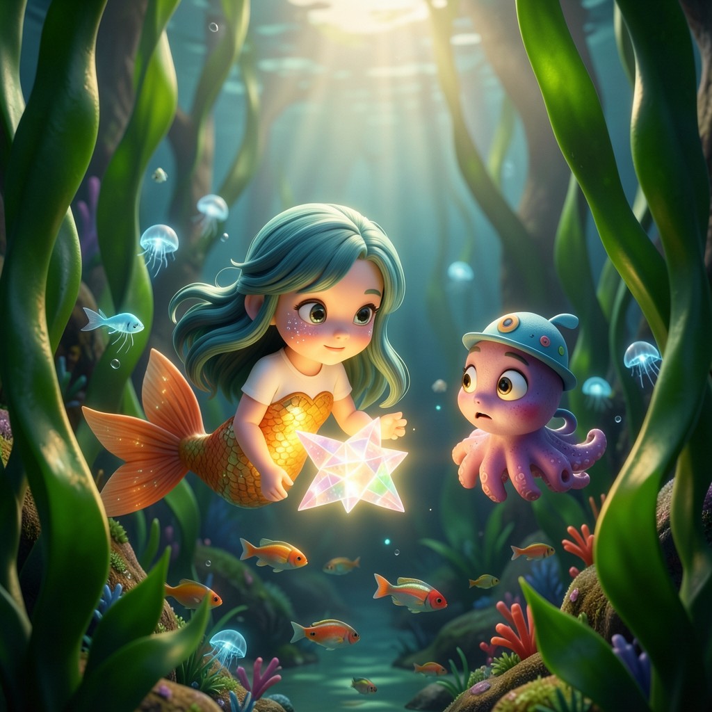 Marina y el Secreto de la Estrella de Cristal - ilustración 1