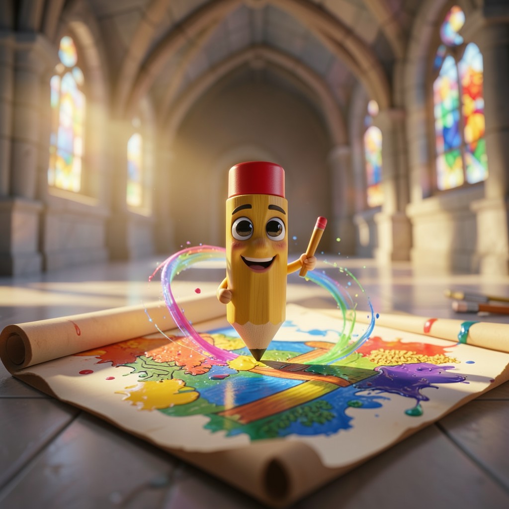 El Secreto del Lápiz Sediento en el Castillo de Cristal - ilustración 2