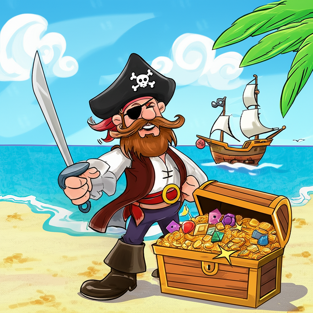 El Pirata Barbanegra y el Tesoro de la Isla Calavera